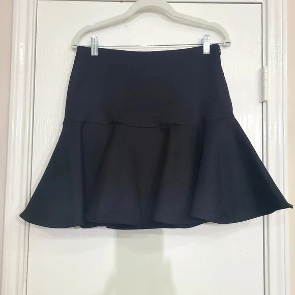 MILLY FIT AND FLARE SKIRT BLACK SIZE 8 - Picture 3 of 7
